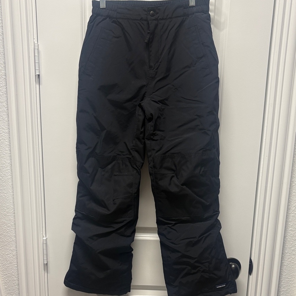 Lands' End Navy Insulated Snow Pants